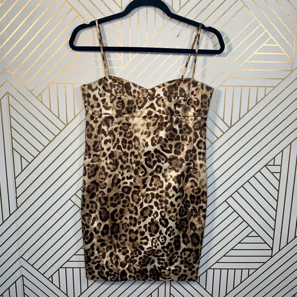 Michael Kors Collection Leopard Print‎ Mini Dress
